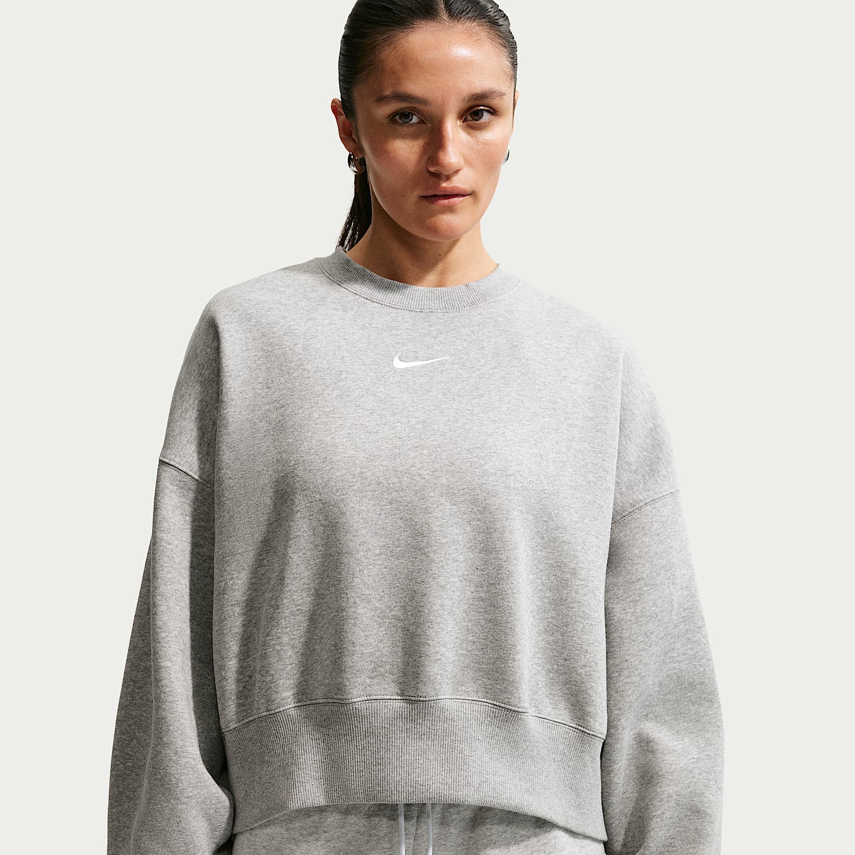 トレーナー/スウェット otii  waffle pullover gray Nike Sportswear Phoenix Fleece Women's Over-Oversized Crew-Neck
